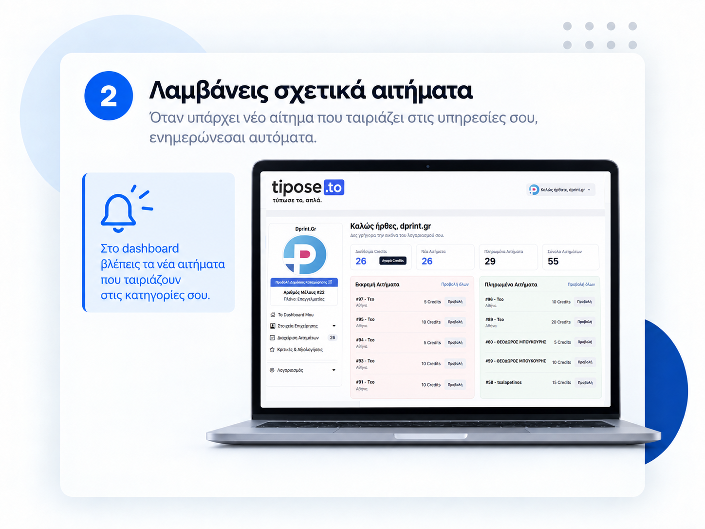 Λαμβάνεις σχετικά αιτήματα