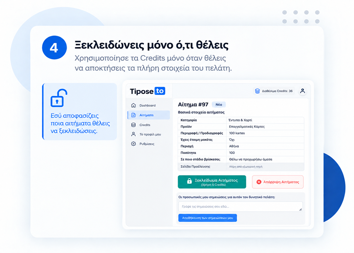 Ξεκλειδώνεις μόνο ό,τι θέλεις
